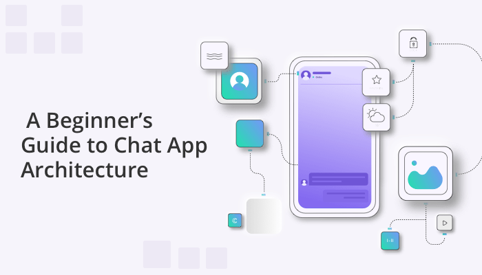 chat application architecture with database structure for real-time messaging