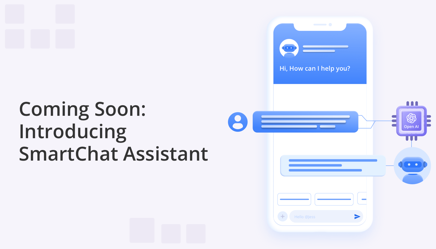 mobile chat interface showing SmartChat Assistant