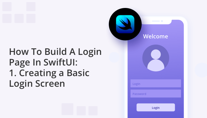 SwiftUI login screen example with input fields and a login button