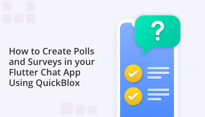 Flutter app interface showing a poll or survey feature with interactive UI components