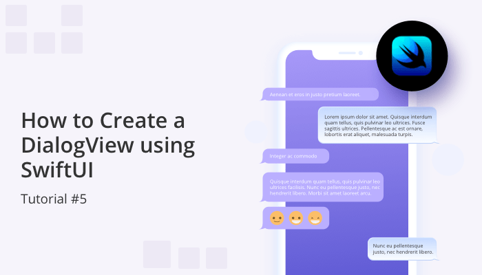 Custom SwiftUI dialog example with interactive UI components for chat apps