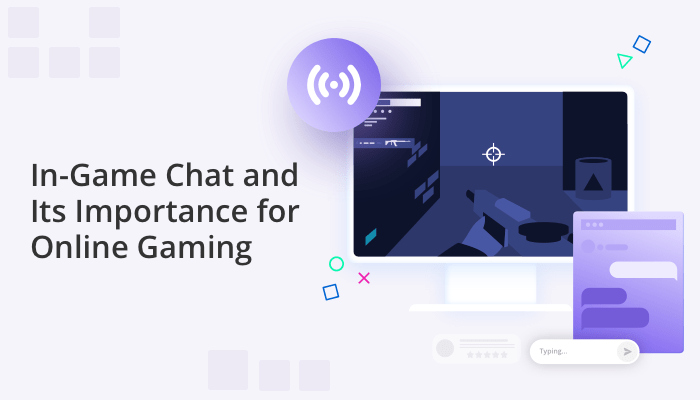 Players using in-game chat for communication during an online multiplayer match
