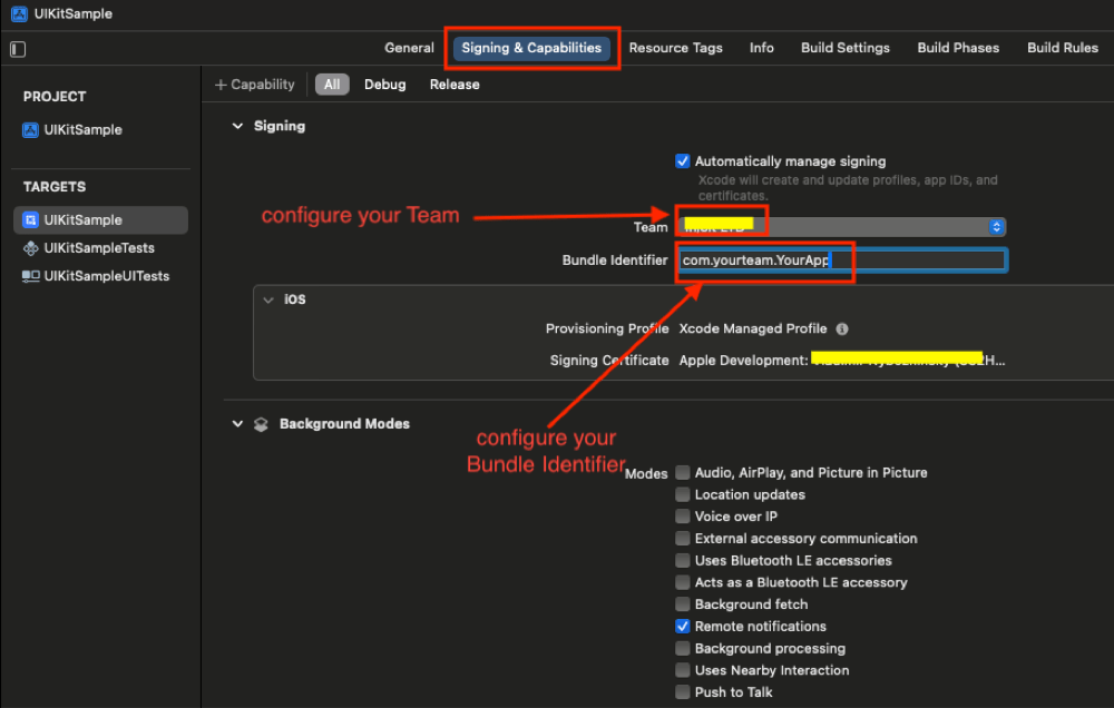 Setup APNS for iOS apps with QuickBlox