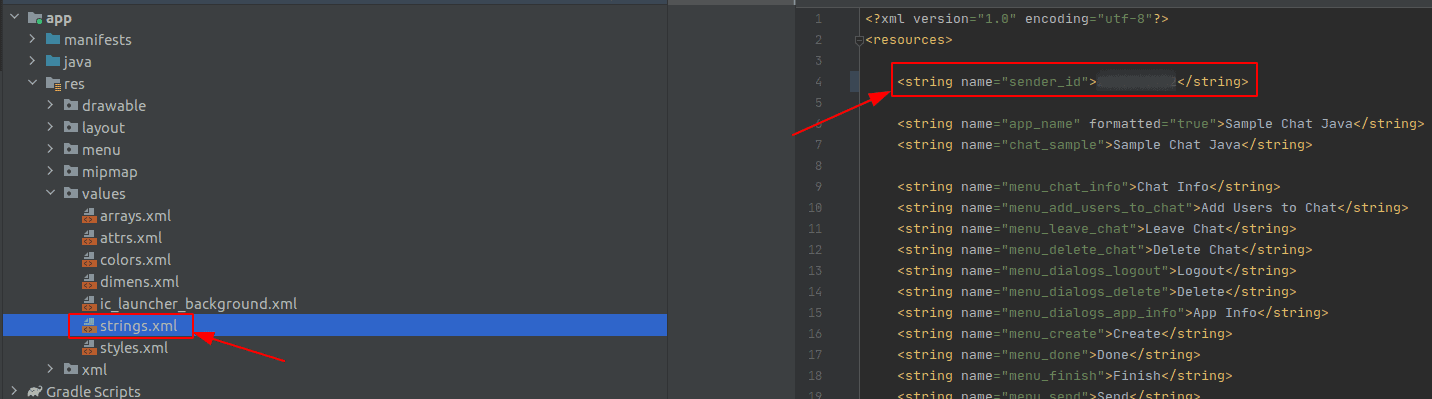 string.xml file