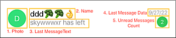 Elements of a dialog view