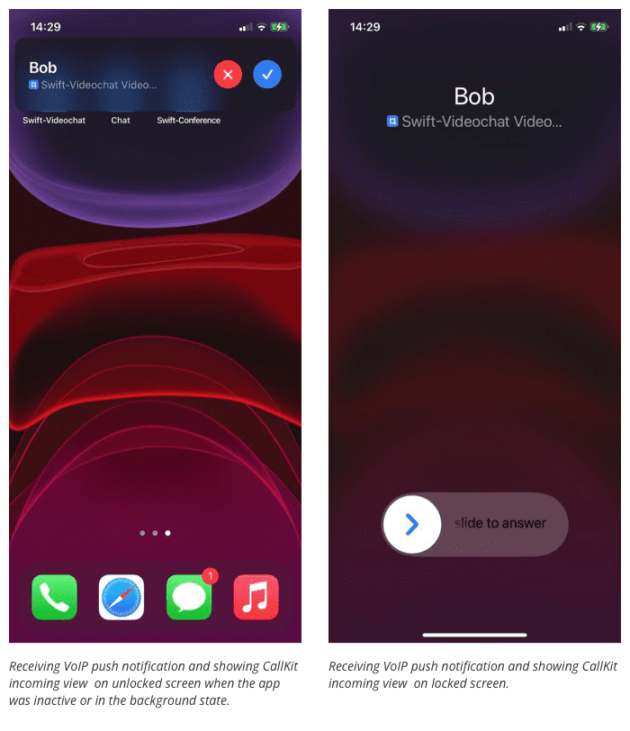 Receiving push notifications